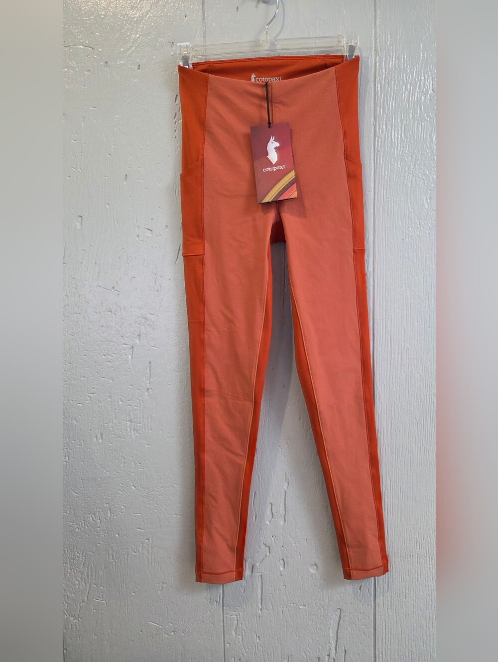 cotopaxi Coral Orange High-Waist Performance Leggings NWT